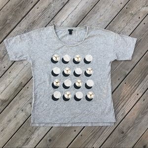 J Crew beaded tee
